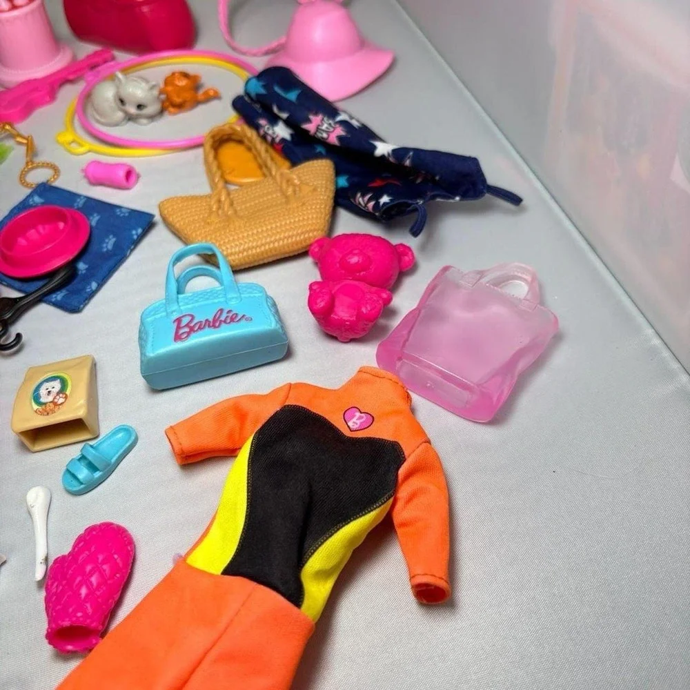 HUGE Barbie AccessoryLot Animals Clothes Shoes Purses Replacements Dress up Play